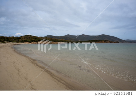 Beach in the spring, Sardinia, Italy 92351981