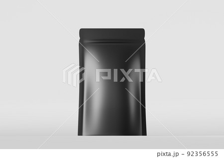 White pouch bags mockup branding light background 3D rendering. Merchandise packaging design Blank coffee beans doy pack White pouch bags mockup branding light background 3D rendering. Merchandise packaging design Blank coffee beans doy pack 92356555