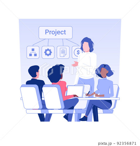 Leadership communication isolated concept vector illustration. Colleagues discussing new project, leadership talking, business etiquette, corporate culture, company rules vector concept. Leadership communication isolated concept vector illustration. Colleagues discussing new project, leadership talking, business etiquette, corporate culture, company rules vector concept. 92356871