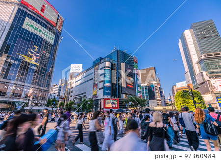 日本の東京都市景観 19万超全国・東京3万超、過去最多。BA.5…航空機や渋谷の大人流＝7月22日 92360984