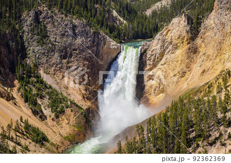 Lower Falls of the Yellowstone in Yellowstone National Park 92362369