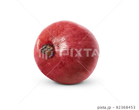 Juicy pomegranate fruit isolated on white background Juicy pomegranate fruit isolated on white background 92368453