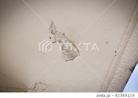 古くなった家　塗装の剥がれ 92369119