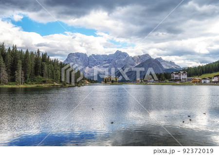Lake misurina and mount sorapis Lake misurina and mount sorapis 92372019