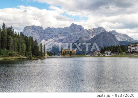 Lake misurina and mount sorapis Lake misurina and mount sorapis 92372020
