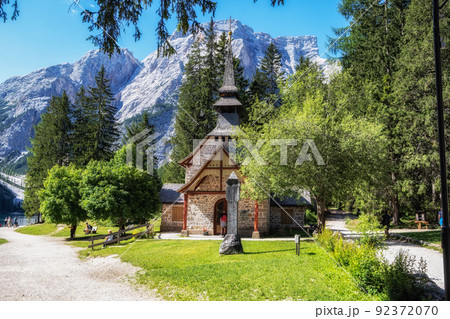 Lago di Braies Church Lago di Braies Church 92372070