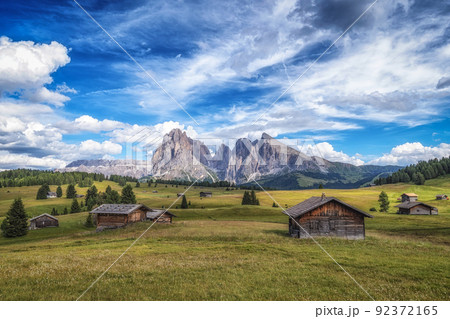 Alpe di siusi alpine meadows Alpe di siusi alpine meadows 92372165