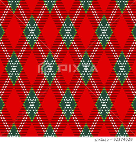 チェック柄の背景イラストイメージ チェック柄の背景イラストイメージ 92374029