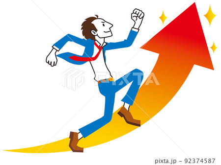 ビジネス,アップ,矢印,上がる,サラリーマン,頑張る,仕事,ビジネスマン,会社員,社会人,会社,職業 ビジネス,アップ,矢印,上がる,サラリーマン,頑張る,仕事,ビジネスマン,会社員,社会人,会社,職業 92374587