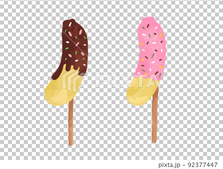 Festival chocolate banana and strawberry chocolate banana Festival chocolate banana and strawberry chocolate banana 92377447