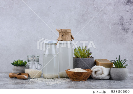 Rice water. Fermented beauty cosmetic Rice water. Fermented beauty cosmetic 92380600