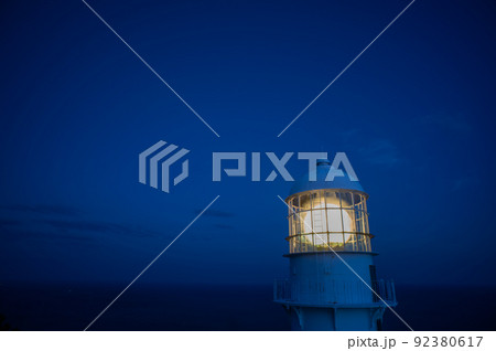 夕闇の室戸岬灯台 夕闇の室戸岬灯台 92380617