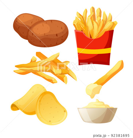 potato food set cartoon vector illustration potato food set cartoon vector illustration 92381695