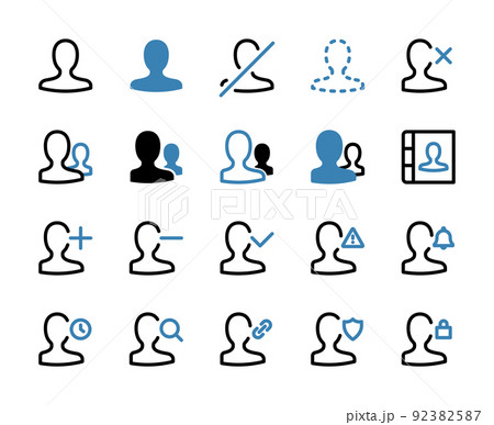 ユーザー 色々なUIアイコンセット ユーザー 色々なUIアイコンセット 92382587