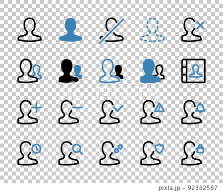 用戶各種 UI 圖標集 92382587