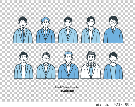 Business person illustration set 92383990