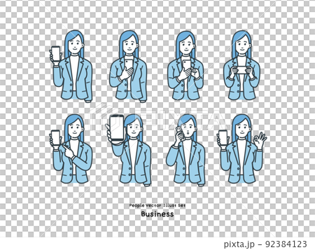 商務人士插圖集 92384123