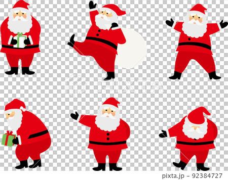 聖誕聖誕老人的各種姿勢套裝 聖誕聖誕老人的各種姿勢套裝 92384727