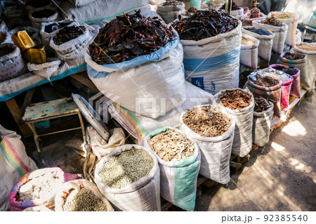 Seeds and Grain on the Local Food Market in Keren Seeds and Grain on the Local Food Market in Keren 92385540
