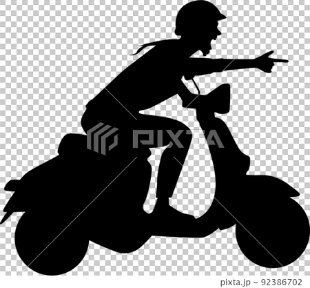 Moped illustration that runs well Moped illustration that runs well 92386702