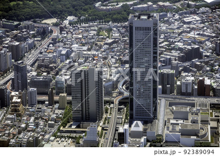 首都高西新宿ジャンクション付近を空撮 首都高西新宿ジャンクション付近を空撮 92389094