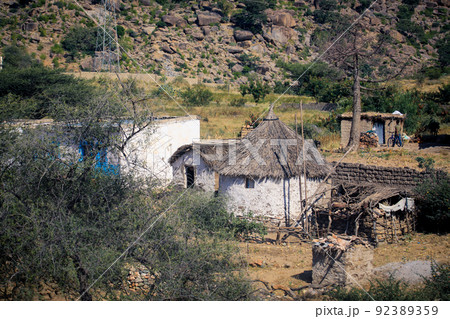 Small Local Village with Typical Keren Houses, Eritrea Small Local Village with Typical Keren Houses, Eritrea 92389359