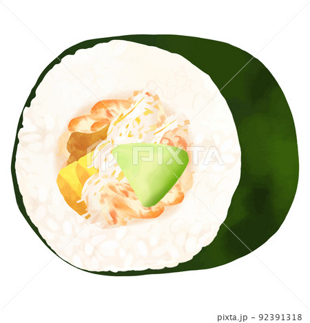 海苔巻き　海苔巻き寿司 92391318