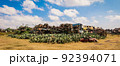 Abandoned Army Tanks on the Tank Graveyard in Asmara, Eritrea 92394071