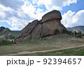 【モンゴル・テレルジ国立公園】 亀石 92394657
