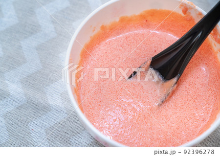 たらこパスタのソースの写真。料理のイメージ。 たらこパスタのソースの写真。料理のイメージ。 92396278
