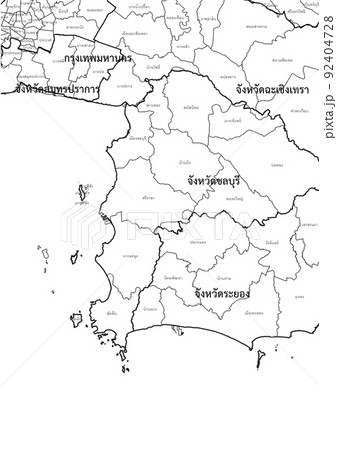 Thailand map southern province asia Thailand map southern province asia 92404728