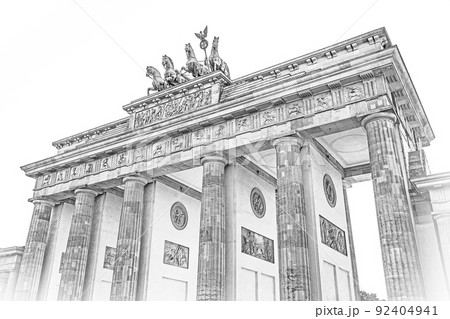 Famous Brandenburg Gate in Berlin called Brandenburger Tor Famous Brandenburg Gate in Berlin called Brandenburger Tor 92404941