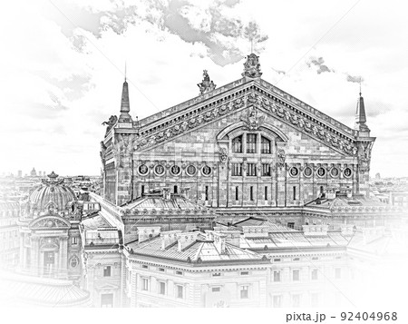 Opera Garnier in the city of Paris 92404968
