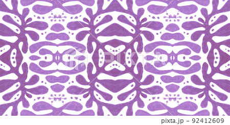 Watercolor italian pattern. Seamless portugal design. Retro spanish background. 92412609