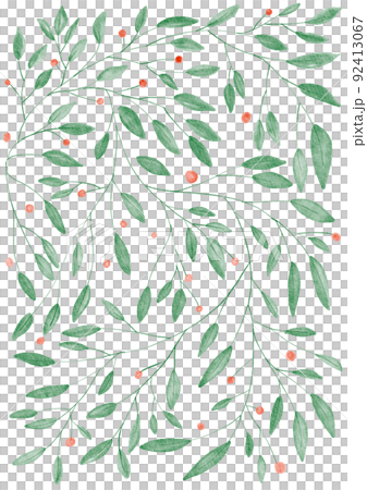 抽象樹葉圖案插圖 92413067