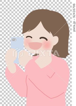 看起來聰明與微笑的婦女 92416706