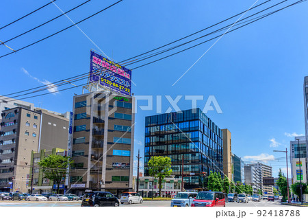 都市景観「熊本市・水道町交差点からの風景」(鶴屋百貨店)周辺風景 92418788