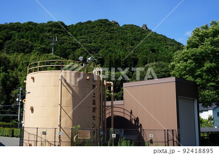 群馬県渋川市の吾妻線小野上温泉駅周辺の風景 群馬県渋川市の吾妻線小野上温泉駅周辺の風景 92418895