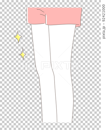 Illustration material of a woman with thin thighs Illustration material of a woman with thin thighs 92421000