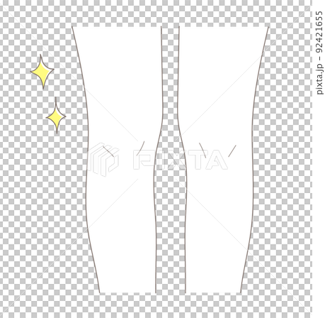 足が細い女性のイラスト素材 足が細い女性のイラスト素材 92421655