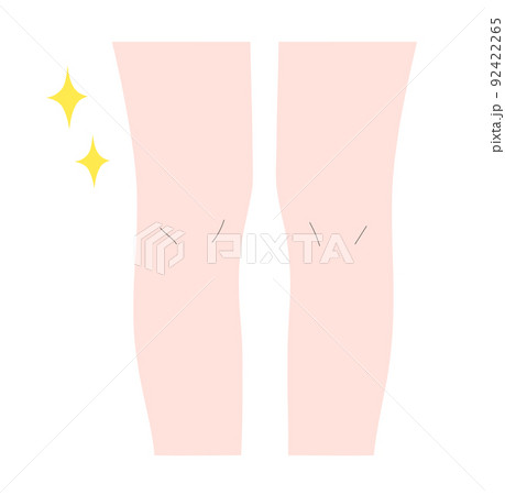 足が細い女性のイラスト素材 足が細い女性のイラスト素材 92422265