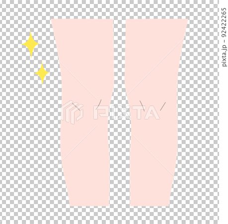 足が細い女性のイラスト素材 足が細い女性のイラスト素材 92422265