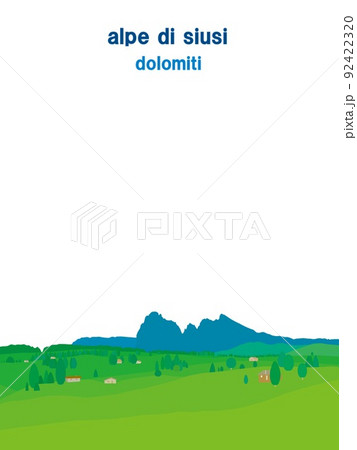 アルぺ・ディ・シウジ　alpe　di　siusi　サイザー・アルム　seiser　alm　ドロミテ 92422320