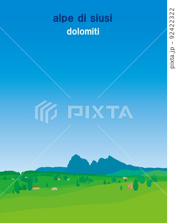 アルぺ・ディ・シウジ　alpe　di　siusi　サイザー・アルム　seiser　alm　ドロミテ 92422322