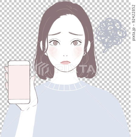 一個有麻煩的智能手機的女人 92422852