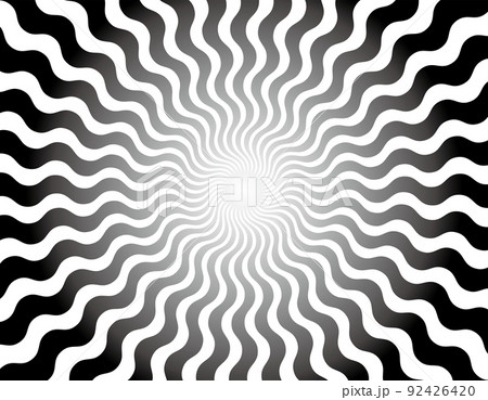 集中線 渦 渦巻 モノクロ 波 ジグザグ スパイラル 回転 吸収 余白 スペース 集中線 渦 渦巻 モノクロ 波 ジグザグ スパイラル 回転 吸収 余白 スペース 92426420