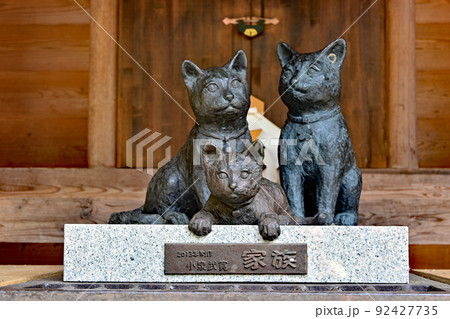 【神社仏閣】大阪府高槻市　上宮天満宮　守護天神 　猫 92427735