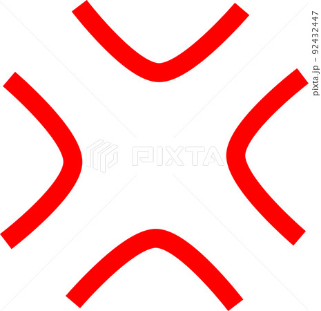 怒りのマーク4（赤） 92432447