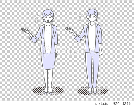 Women in suits (2 patterns) 92433246