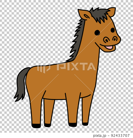 cute horse vector png